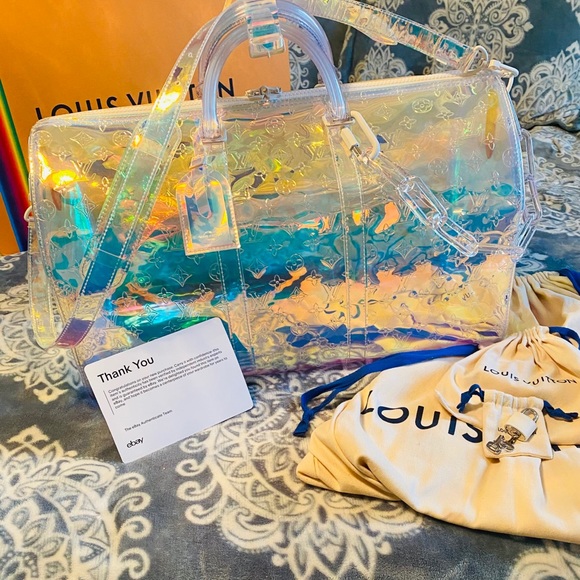 💎LV Virgil Abloh Keepall 50 Prism on ⭐️Sale, then will return to $25k - Picture 2 of 16